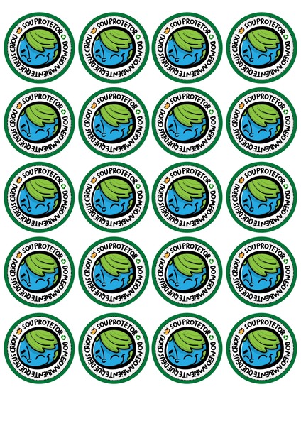 Adesivos - Sou Protetor do Meio Ambiente