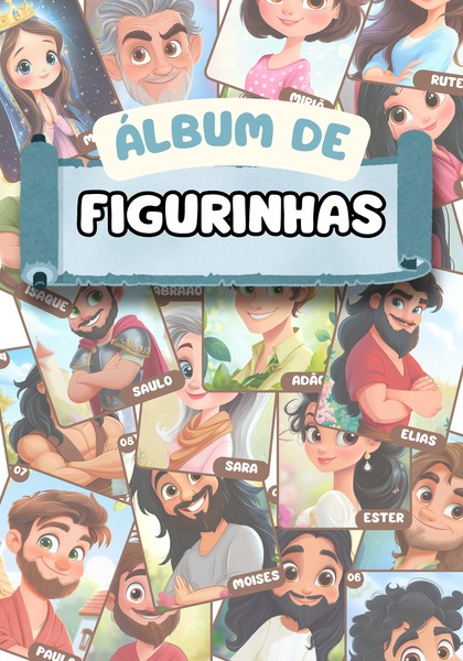 Álbum de Figurinhas - Personagens Bíblicos