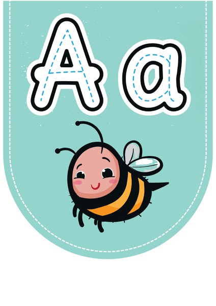 Alfabeto Ilustrado para Decoração - Letra A v.2