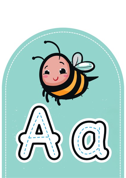 Alfabeto Ilustrado para Decoração - Letra A