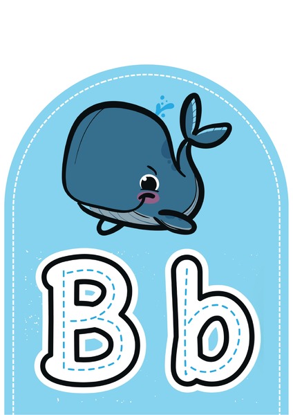 Alfabeto Ilustrado para Decoração - Letra B