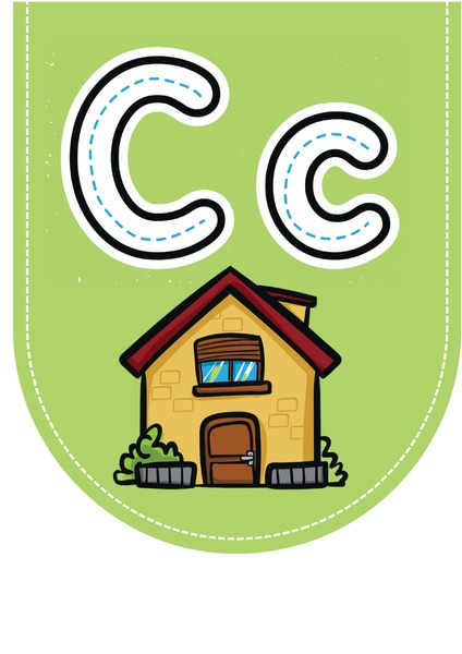 Alfabeto Ilustrado para Decoração - Letra C v.2