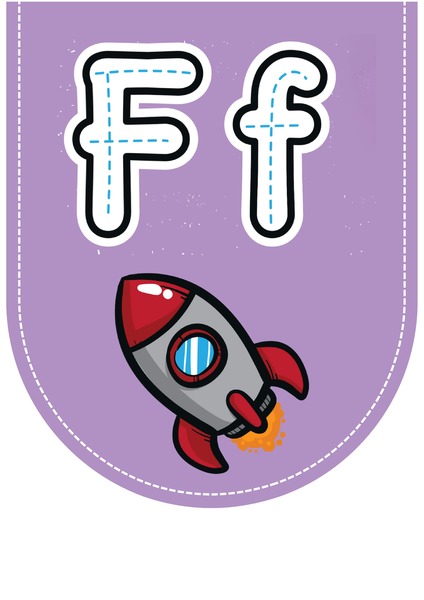 Alfabeto Ilustrado para Decoração - Letra F v.2