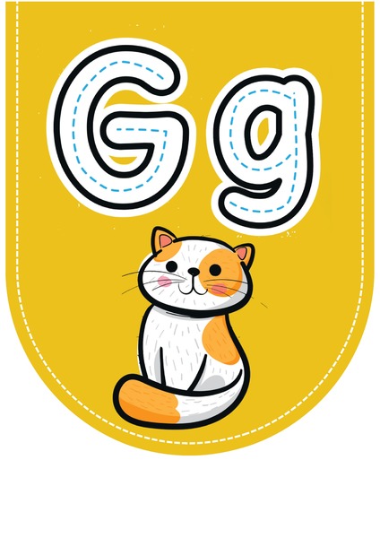 Alfabeto Ilustrado para Decoração - Letra G v.2