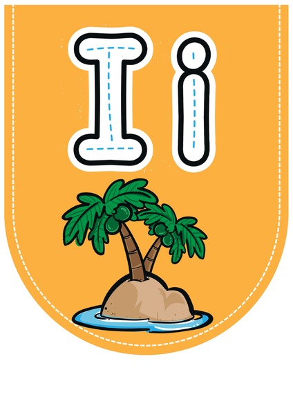 Alfabeto Ilustrado para Decoração - Letra I v.2