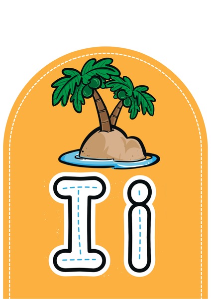 Alfabeto Ilustrado para Decoração - Letra I