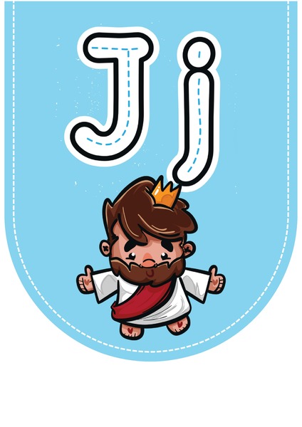 Alfabeto Ilustrado para Decoração - Letra J v.2