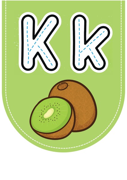 Alfabeto Ilustrado para Decoração - Letra K v.2