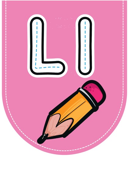 Alfabeto Ilustrado para Decoração - Letra L v.2