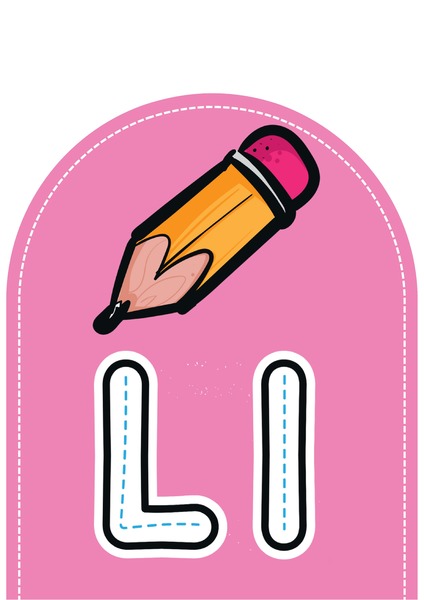 Alfabeto Ilustrado para Decoração - Letra L