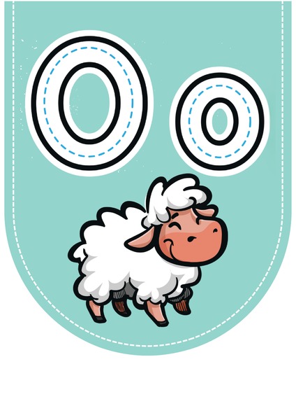 Alfabeto Ilustrado para Decoração - Letra O v.2