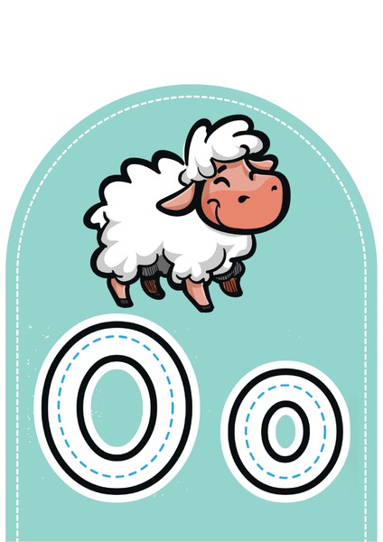 Alfabeto Ilustrado para Decoração - Letra O
