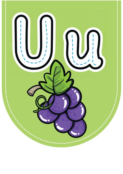 Alfabeto Ilustrado para Decoração - Letra U v.2