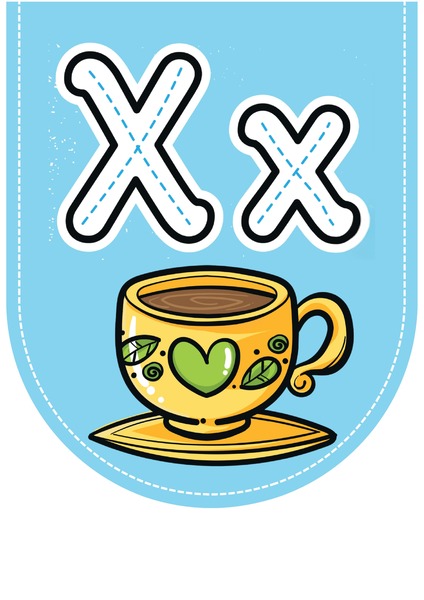 Alfabeto Ilustrado para Decoração - Letra X v.2