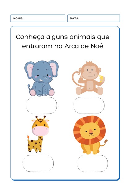 Animais da Arca de Noé