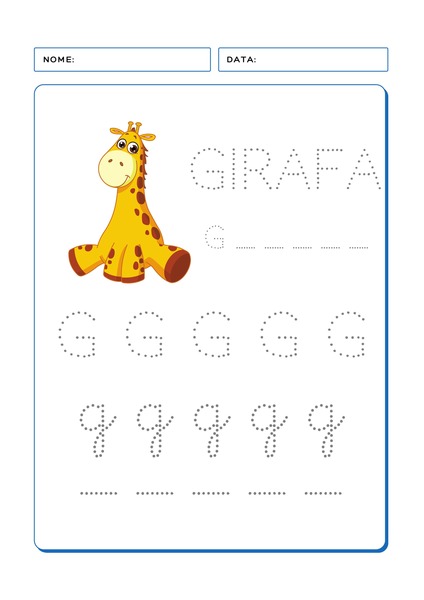 Aprendendo o Alfabeto - Letra G