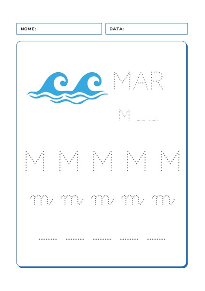 Aprendendo o Alfabeto - Letra M