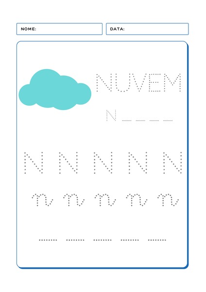 Aprendendo o Alfabeto - Letra N