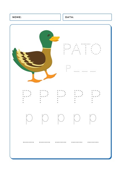 Aprendendo o Alfabeto - Letra P
