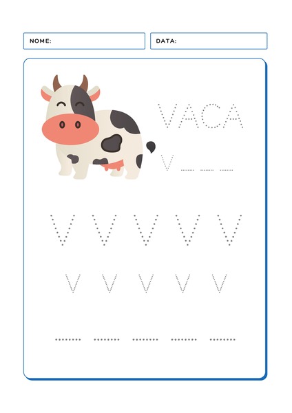 Aprendendo o Alfabeto - Letra V