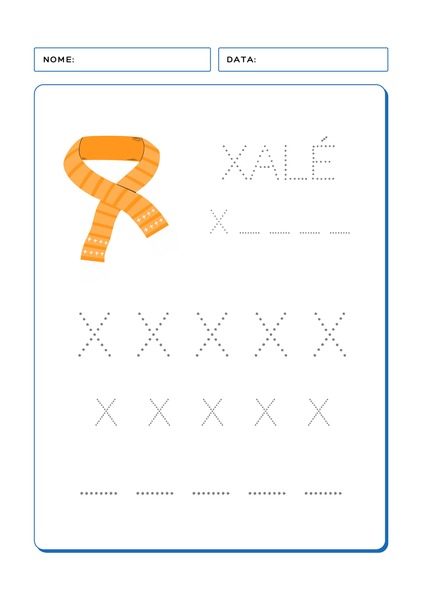 Aprendendo o Alfabeto - Letra X