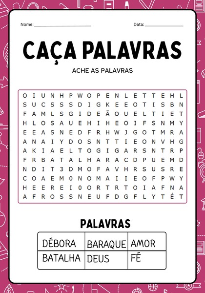 Caça-palavras - Débora