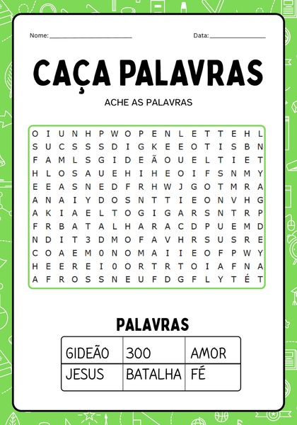 Caça-palavras - Gideão