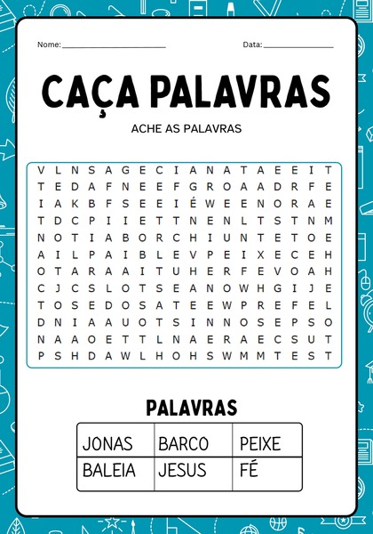 Caça-palavras - Jonas