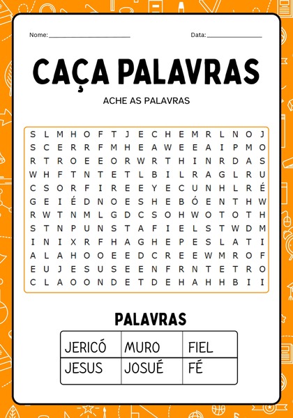 Caça-palavras - Josué