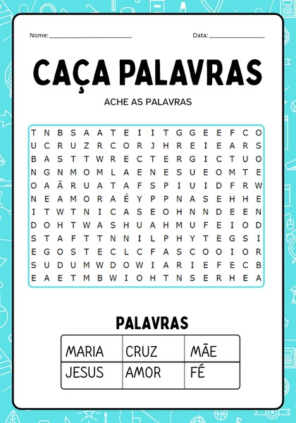 Caça-palavras - Maria