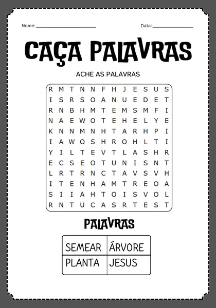 Caça-palavras - O Semeador