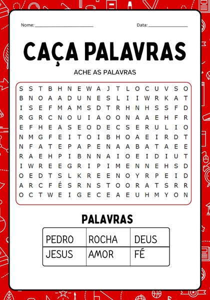 Caça-palavras - Pedro