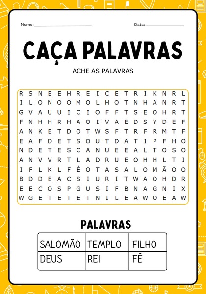 Caça-palavras - Salomão