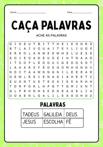 Caça-palavras - Tadeu