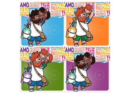 Card para Lembrancinha - Te Amo, Papai!