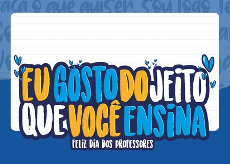 Cartão - Eu Gosto do Jeito que Você Ensina