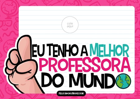 Cartão - Eu Tenho a Melhor Professora do Mundo v.2