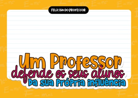Cartão - Feliz Dia do Professor