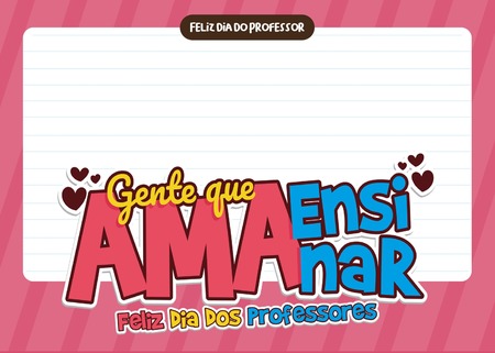Cartão - Gente Que Ama Ensinar