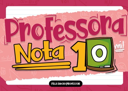 Cartão - Professora Nota 10 Mil