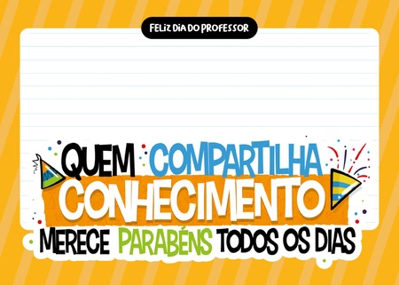 Cartão - Quem Compartilha Merece Parabéns