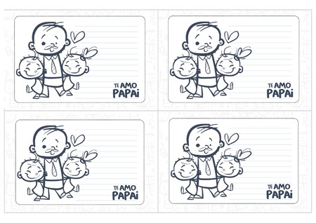Cartão - Te Amo, Papai!