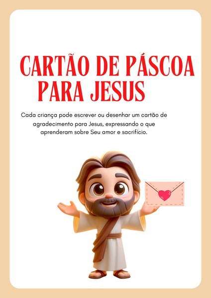 Cartão de Páscoa para Jesus v.2