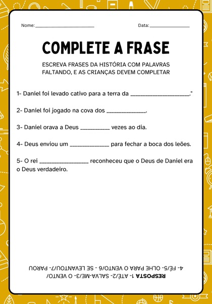 Complete a Frase - Daniel