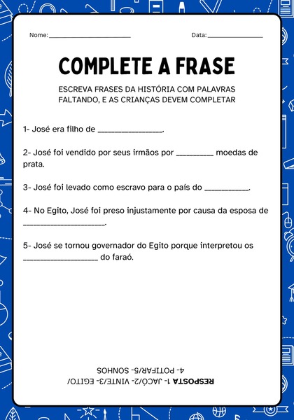 Complete a Frase - José