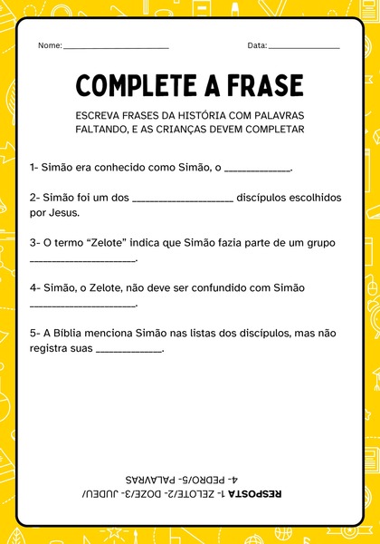 Complete a Frase - Simão