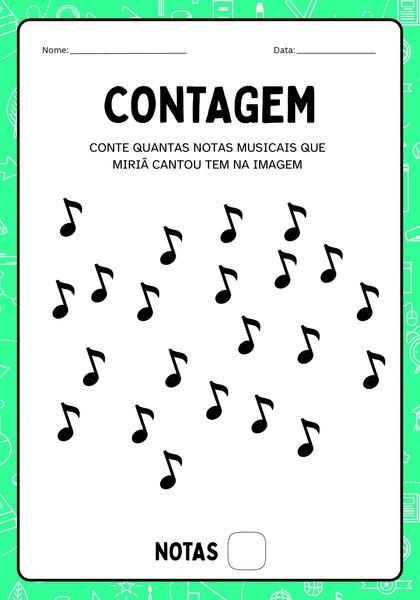 Contagem - Notas Musicais de Miriã