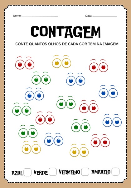 Contagem - Olhos de Cada Cor