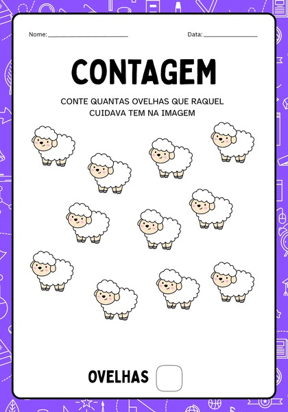 Contagem - Ovelhas Cuidadas por Raquel