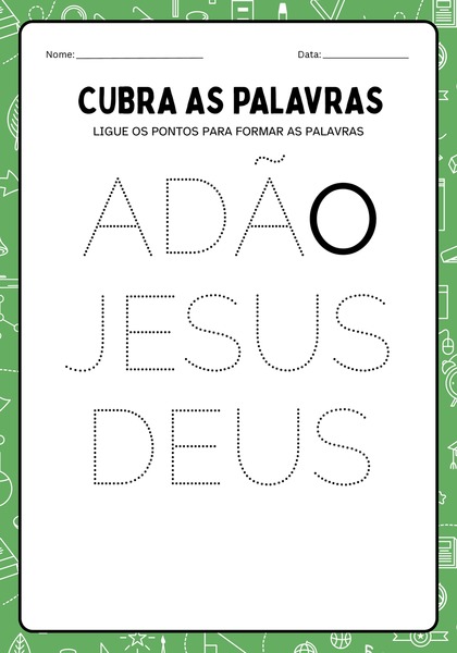 Cubra as Palavras - Adão